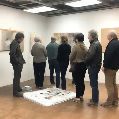 The artists gathered in the studio to conjure innovative ideas for their next exhibition.