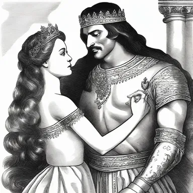 In the classic novel, the heroine conjured all her courage and pleaded with the king to spare her father's life.