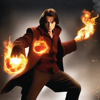 In the movie, the protagonist uses his magic powers to conjure a fireball and defeat the evil wizard.