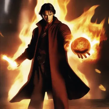 In the movie, the protagonist uses his magic powers to conjure a fireball and defeat the evil wizard.