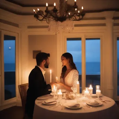 She hoped that her surprise candlelit dinner would conjure up a romantic atmosphere and bring them closer together.