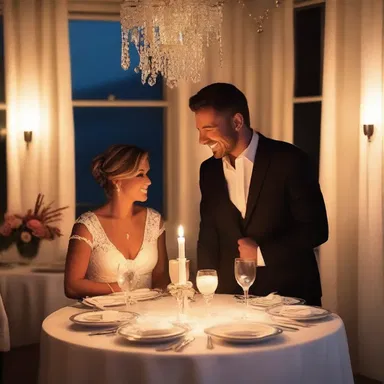 She hoped that her surprise candlelit dinner would conjure up a romantic atmosphere and bring them closer together.