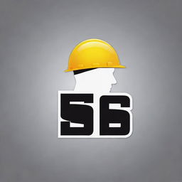 A professional and modern logo for a construction company named 'SP Construction'. The logo should include elements related to construction, such as a hard hat or a crane, with the letters 'SP' prominently displayed.