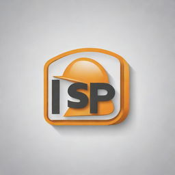 A professional and modern logo for a construction company named 'SP Construction'. The logo should include elements related to construction, such as a hard hat or a crane, with the letters 'SP' prominently displayed.