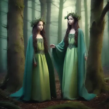In the magical world of the enchanted forest, the sisters possessed sisterly powers that allowed them to protect their realm from evil.