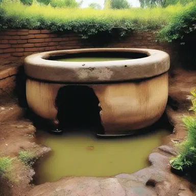 In some religious rituals, a covered cistern or cesspool may be considered sacred and used for purification purposes.