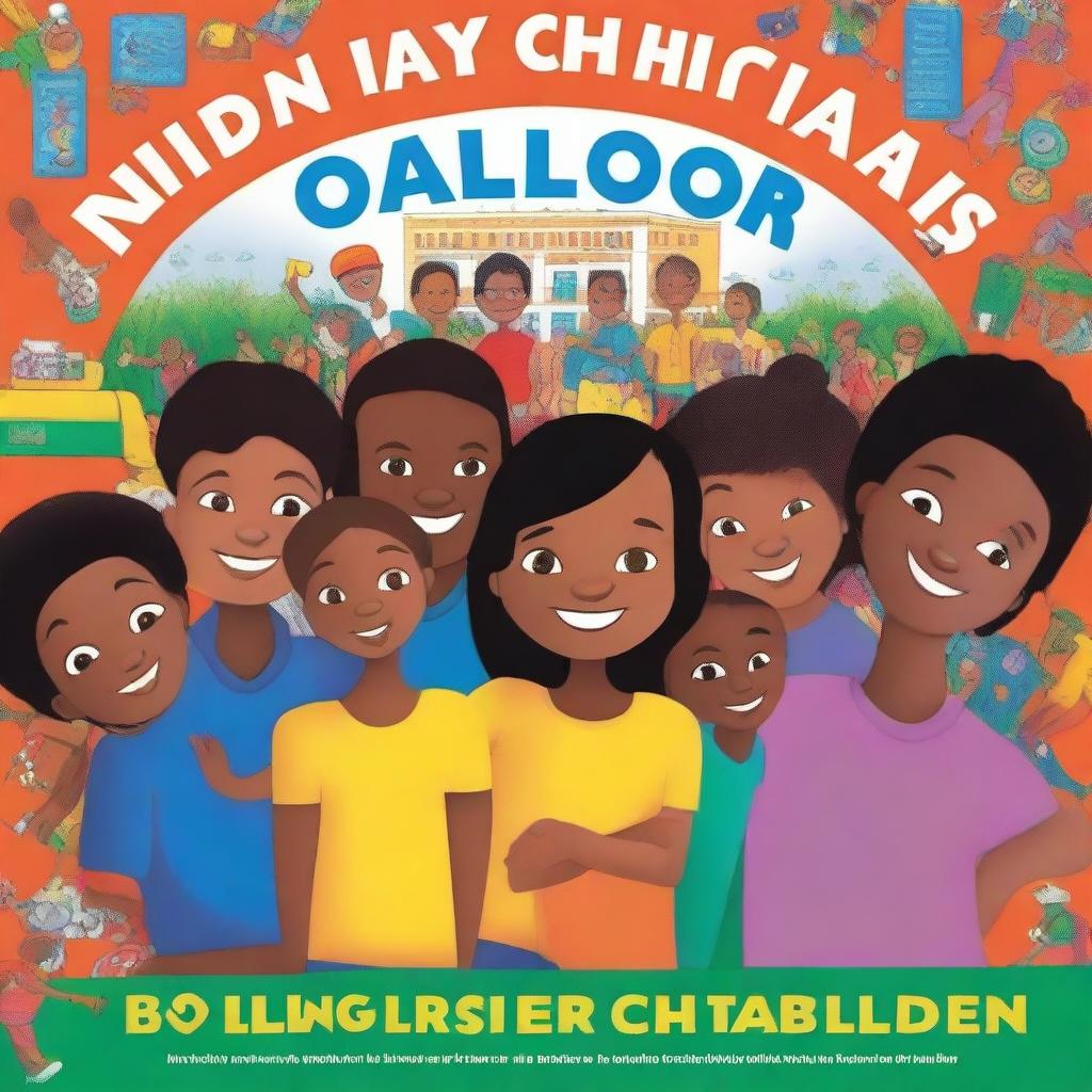 A high-quality digital art image depicting the cover of the book titled 'Building the character of the nation's children'