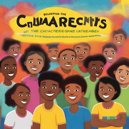 A high-quality digital art image depicting the cover of the book titled 'Building the character of the nation's children'