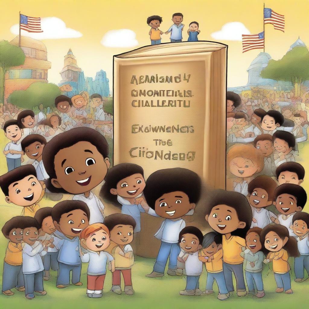 A high-quality digital art piece designed as a book cover for 'Building the character of the nation's children'