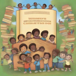 A high-quality digital art piece designed as a book cover for 'Building the character of the nation's children'