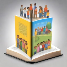 A top-quality digital art piece created as a book cover for 'Building the character of the nation's children in tolerance'