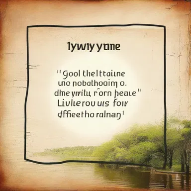In good time, God will reveal His plan for our lives.