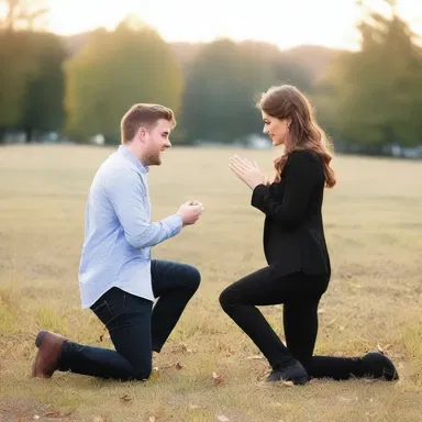 She patiently waited for him to propose, believing it would happen in good time.