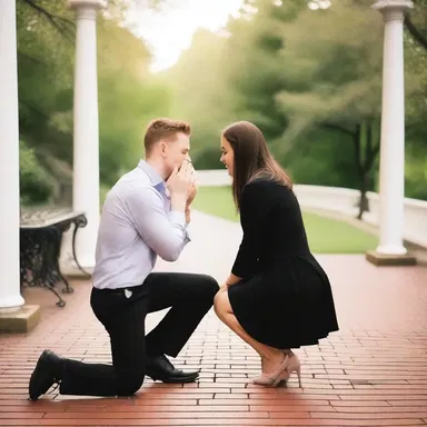 She patiently waited for him to propose, believing it would happen in good time.