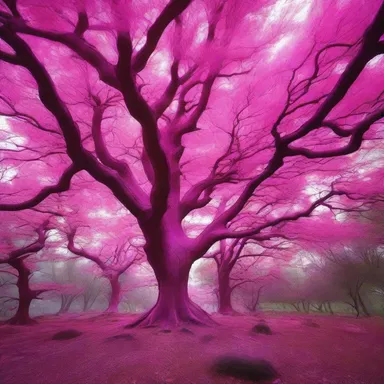 In the futuristic world of the science fiction novel, logwood trees are genetically engineered to produce a neon pink dye that is used by the characters to color their hair.