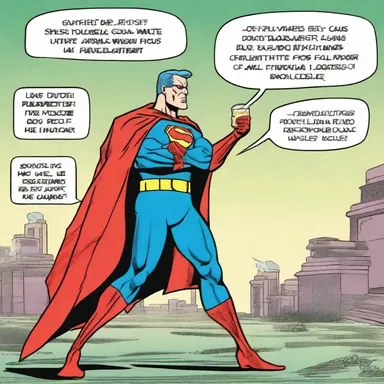 In the comic strip, the superhero uses logwood extracts to create an antidote that can neutralize the effects of a poisonous gas.