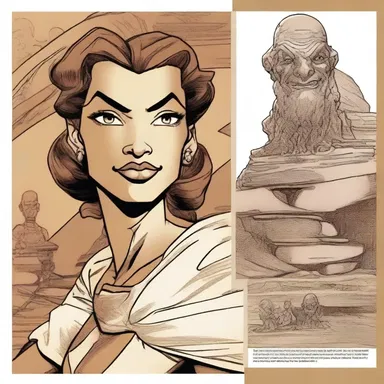 The comic book artist used logwood as a material to create unique shades of brown for the illustrations.