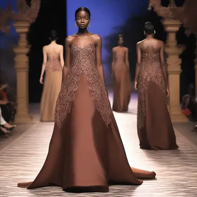 The fashion designer incorporated logwood's rich brown color into their couture collection, creating a mesmerizing ensemble.