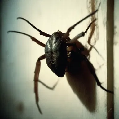 The horror movie depicted a scene where a room was infested with fecula from an unknown insect species.