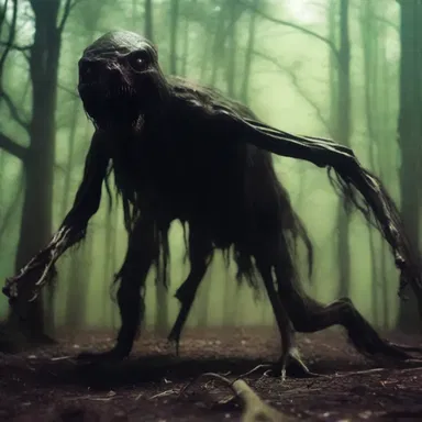 The horror movie depicted a terrifying creature lurking in the zeroth dimension, a place between life and death.