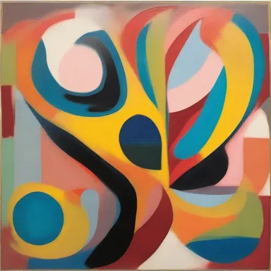 The artist used abstract shapes and colors to represent the zeroth state of existence, a realm beyond comprehension.