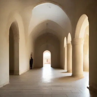 The celibate lifestyle is reflected in the simplicity and minimalism of the monastic architecture.