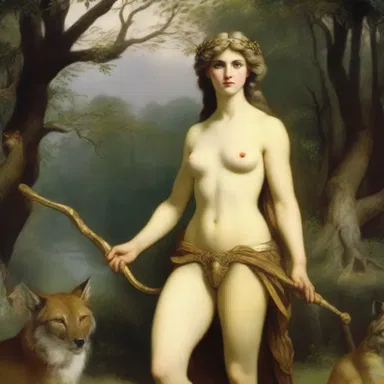 In the ancient mythology, the goddess Diana was known for her celibate nature, focusing solely on her role as the huntress.