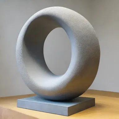 The sculpture showcased at the gallery had a beautiful finish achieved by sandblasting the surface.