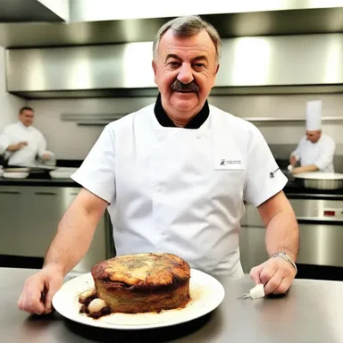 In the famous movie 'Food Frenzy', the protagonist impresses the judges of a cooking competition with his extraordinary moussaka creation, earning him the championship title.