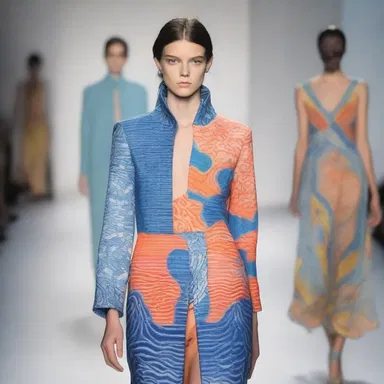 The fashion designer created a collection inspired by oceanic colors and patterns.