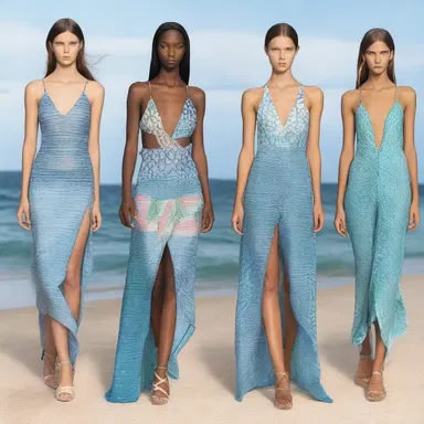 The fashion designer created a collection inspired by oceanic colors and patterns.