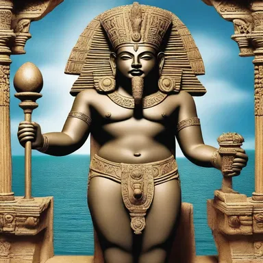 The ancient civilization worshipped an oceanic deity believed to bring prosperity and fertility.
