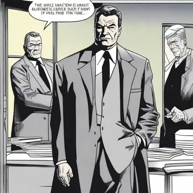 In the Batman comics, Bruce Wayne's father, Thomas Wayne, is depicted as a widower following the murder of his wife, Martha Wayne.