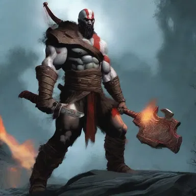 The god of war's edgy nature made him feared and respected by all.