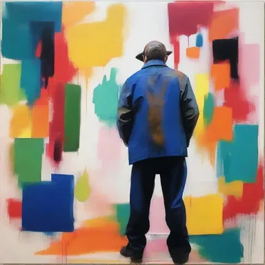 The artist expressed his inner turmoil through immoderate brushstrokes and vibrant colors.