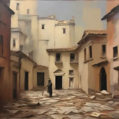 The artist skillfully incorporated the technique of expunging lines to create a more dynamic composition in the painting.