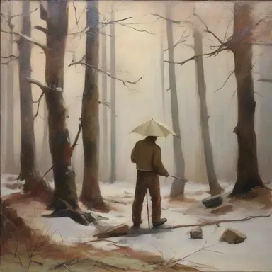 The artist skillfully incorporated the technique of expunging lines to create a more dynamic composition in the painting.