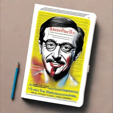 The artist displayed his creativity by painting a masterpiece on the cover of the fake book.