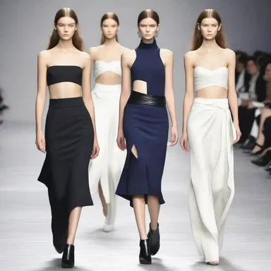 The designer decided to re-emphasise the waistline in her latest collection.
