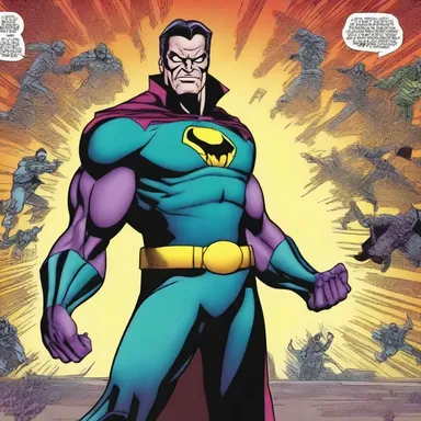 The villain in the comic series was portrayed as a high-handed character, constantly belittling and disregarding the efforts of the superheroes.