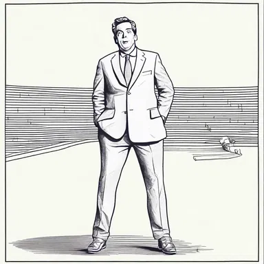 As a joke, the comedian told a story about the dismission of a person's employment in the most humorous and exaggerated way possible.