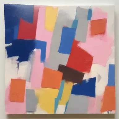 The artist used a basal layer of paint to create a solid foundation for the rest of the artwork.