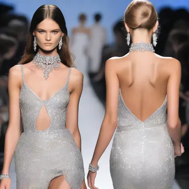 The model gracefully walked down the runway, and at the end of the catwalk, she paused to unclasp her diamond bracelet.