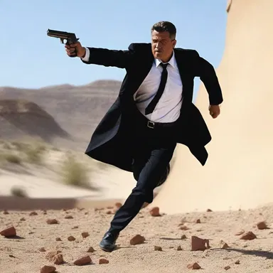 In the intense action scene, the hero quickly unclasped the holster and drew his gun.
