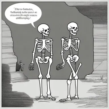 Why did the skeleton go to the party? Because he had no body to go with! Immorality is a common theme in dark humor jokes.