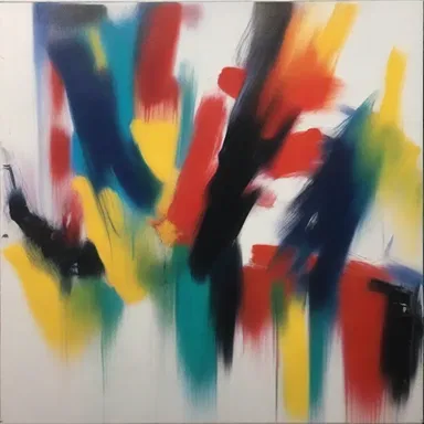 The artist used abstract brushstrokes to cicatrize the emotional pain expressed in the painting.