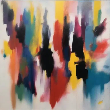 The artist used abstract brushstrokes to cicatrize the emotional pain expressed in the painting.