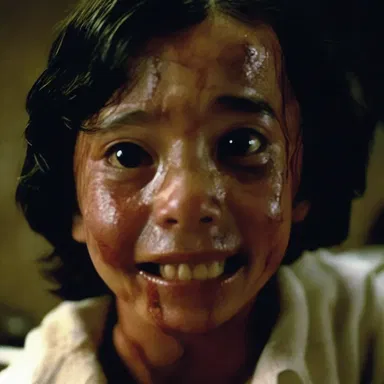 The horrifying scene in the movie caused a deep emotional scar that will cicatrize in the viewer's memory.