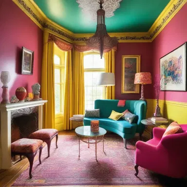 The architecture of the house was grand and elegant, but the interior design had a touch of silliness with its vibrant colors and quirky decorations.