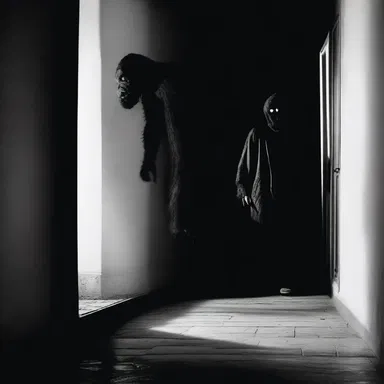 The silliness of the situation was overshadowed by the terrifying monster lurking in the shadows.